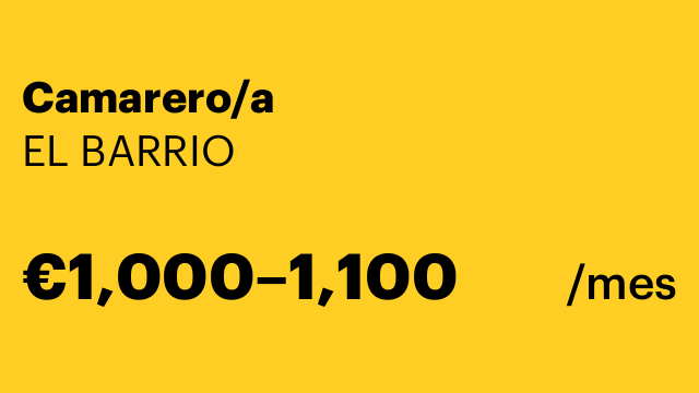 Camarero/a