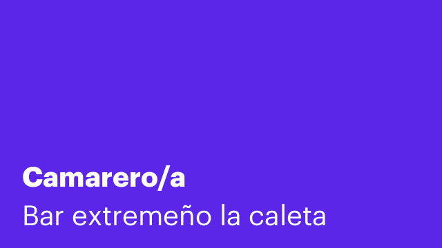 Camarero/a