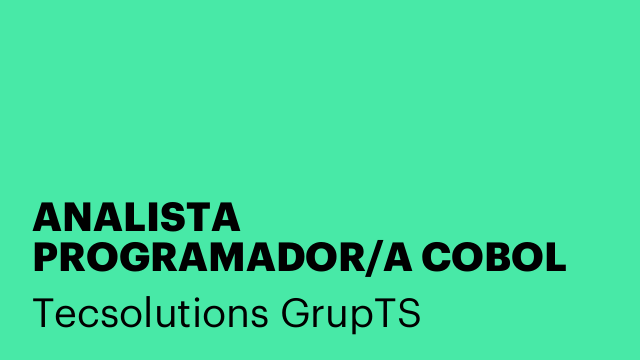 ANALISTA PROGRAMADOR/A COBOL