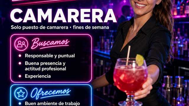 Camarera/o Discoteca