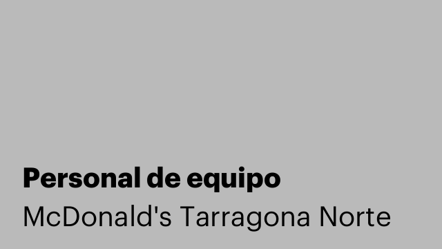 Personal de equipo