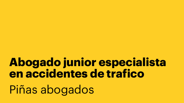 Abogado junior especialista en accidentes de trafico