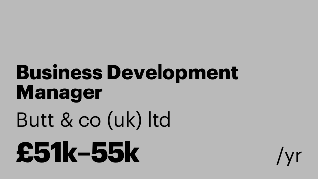 Business Development Manager