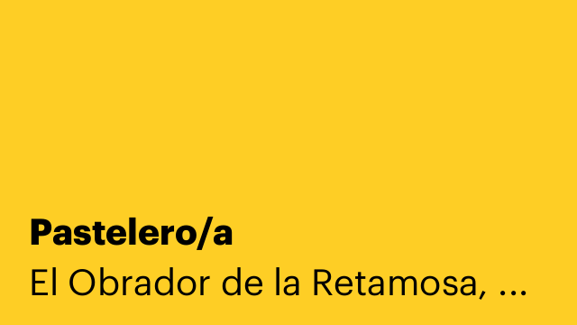 Pastelero/a