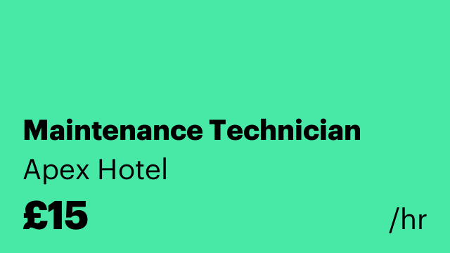 Maintenance Technician