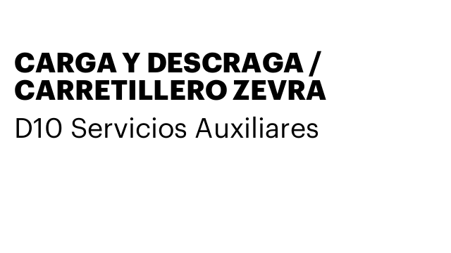 CARGA Y DESCRAGA / CARRETILLERO ZEVRA