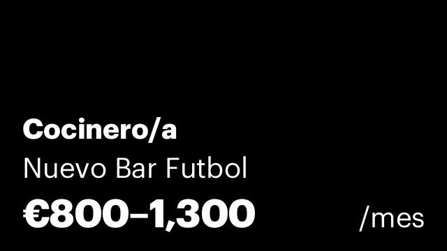 Cocinero/a