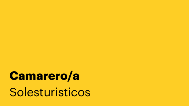 Camarero/a