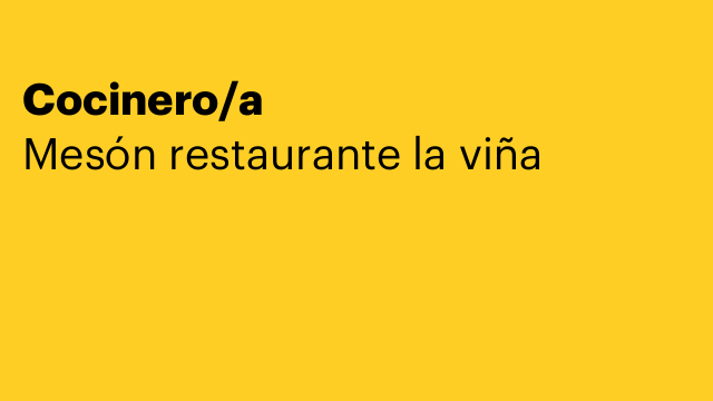 Cocinero/a