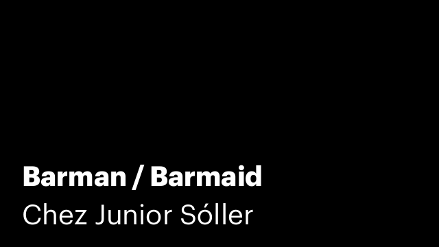 Barman / Barmaid