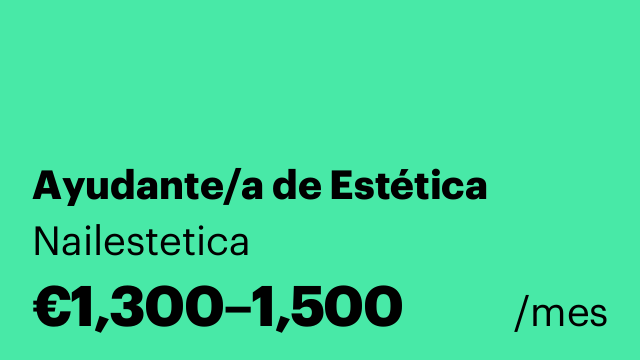 Ayudante/a de Estética