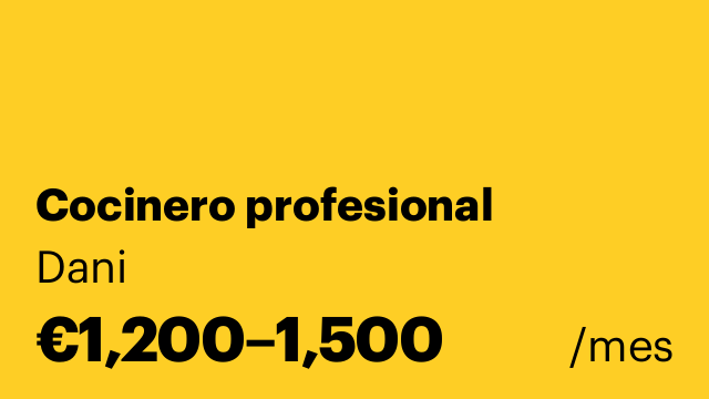 Cocinero profesional