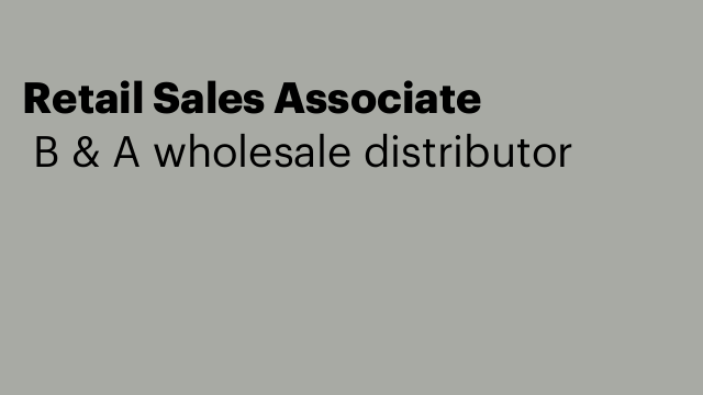 Retail Sales Associate