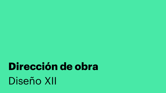 Dirección de obra