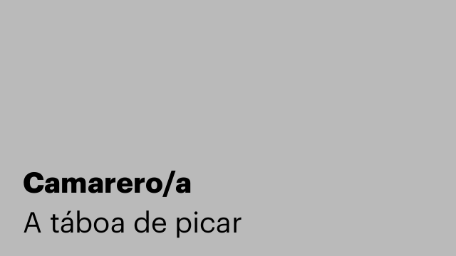 Camarero/a
