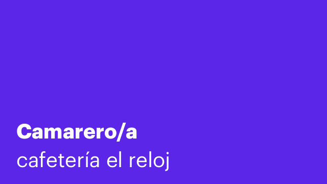 Camarero/a