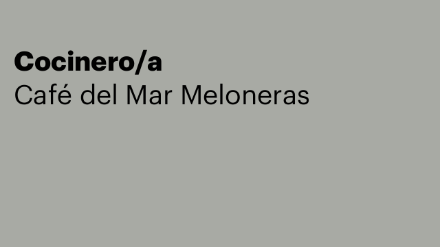 Cocinero/a