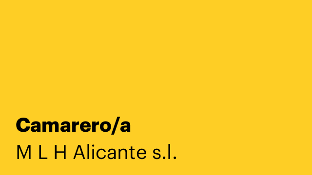 Camarero/a