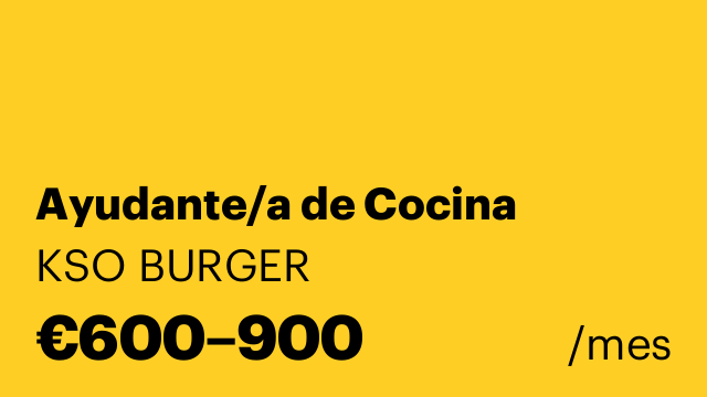 Ayudante/a de Cocina
