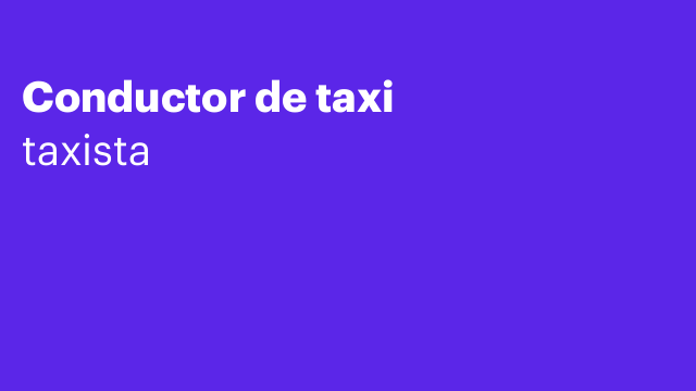 Conductor de taxi