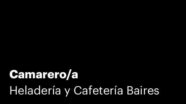 Camarero/a