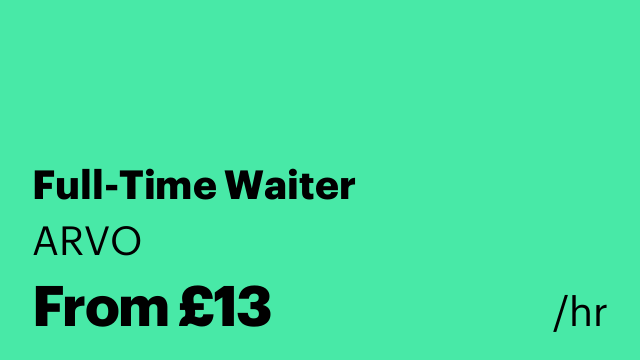 Full-Time Waiter