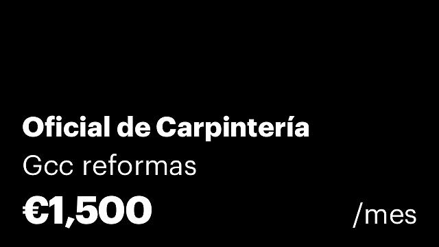 Oficial de Carpintería