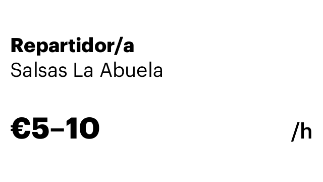 Repartidor/a