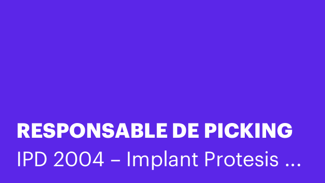 RESPONSABLE DE PICKING