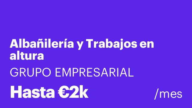 Albañilería y Trabajos en altura