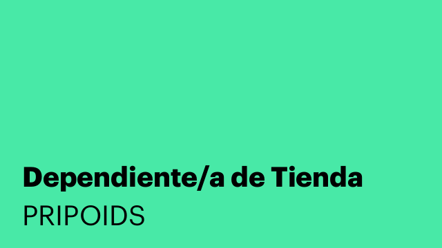 Dependiente/a de Tienda