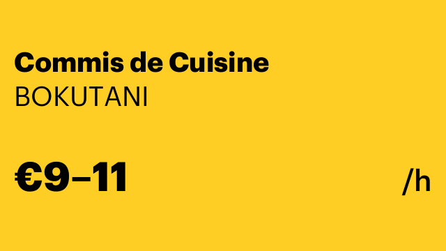 Commis de Cuisine