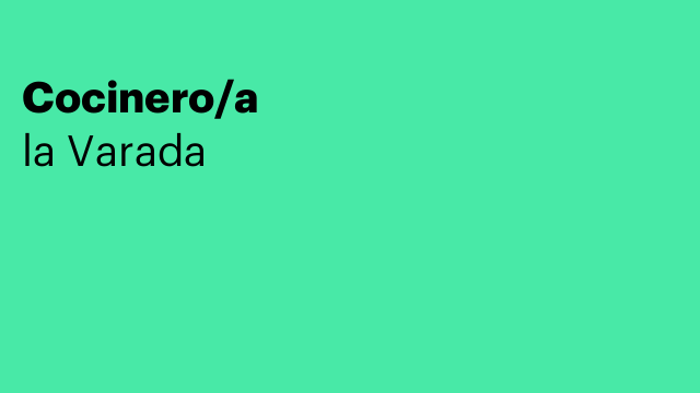 Cocinero/a