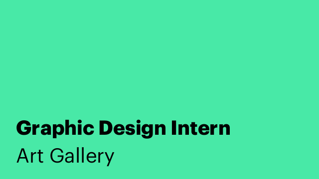 Graphic Design Intern