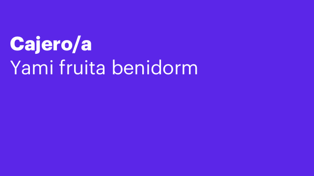 Cajero/a