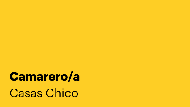 Camarero/a