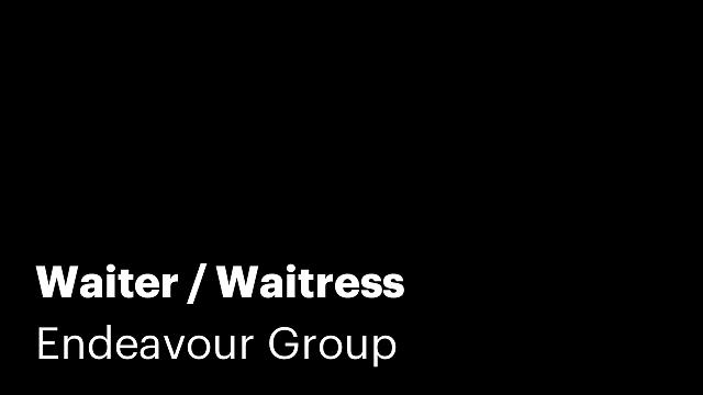 Waiter / Waitress