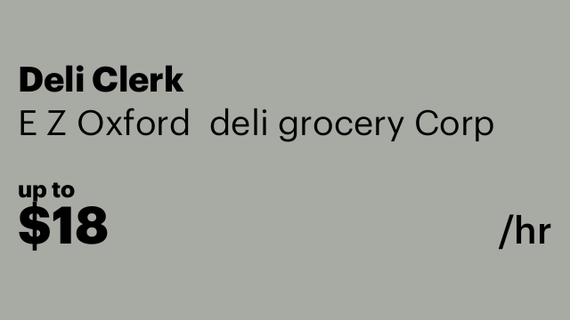 Deli Clerk