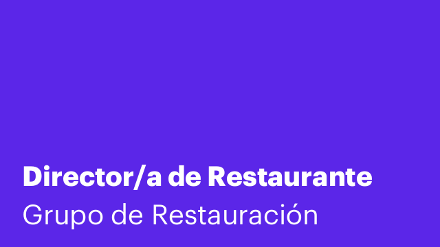 Director/a de Restaurante
