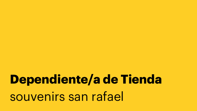 Dependiente/a de Tienda