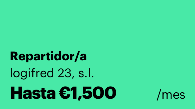 Repartidor/a