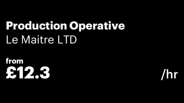 Production Operative