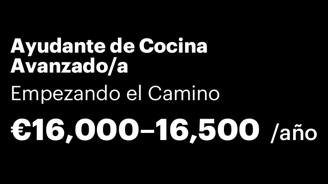 Ayudante de Cocina Avanzado/a