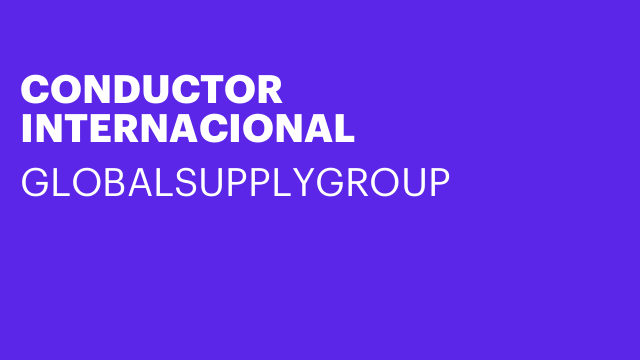 CONDUCTOR INTERNACIONAL