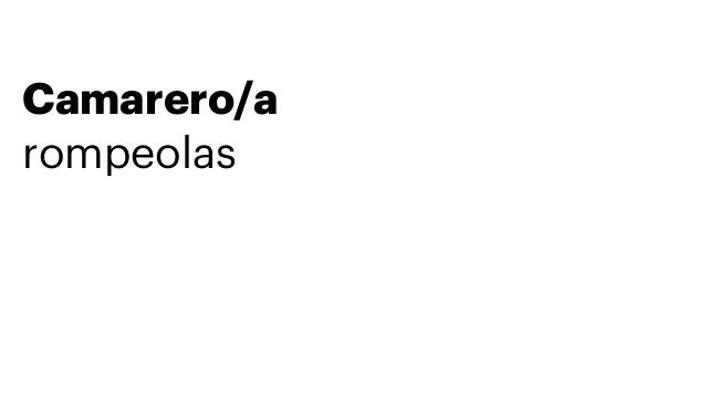 Camarero/a