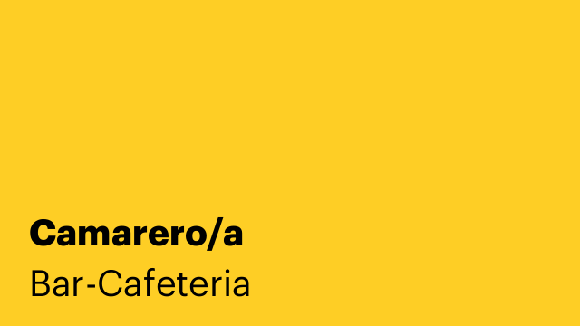 Camarero/a