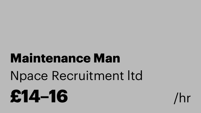 Maintenance Man