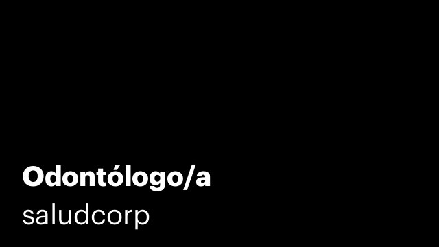 Odontólogo/a
