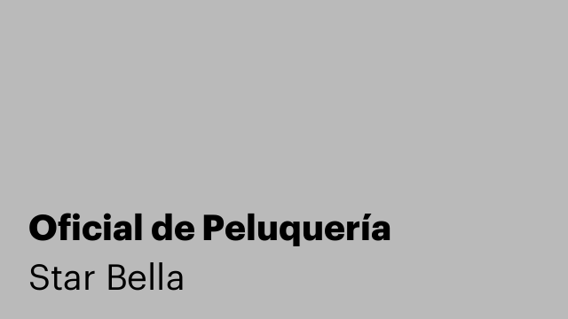 Oficial de Peluquería