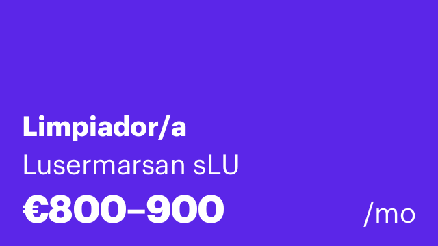 Limpiador/a